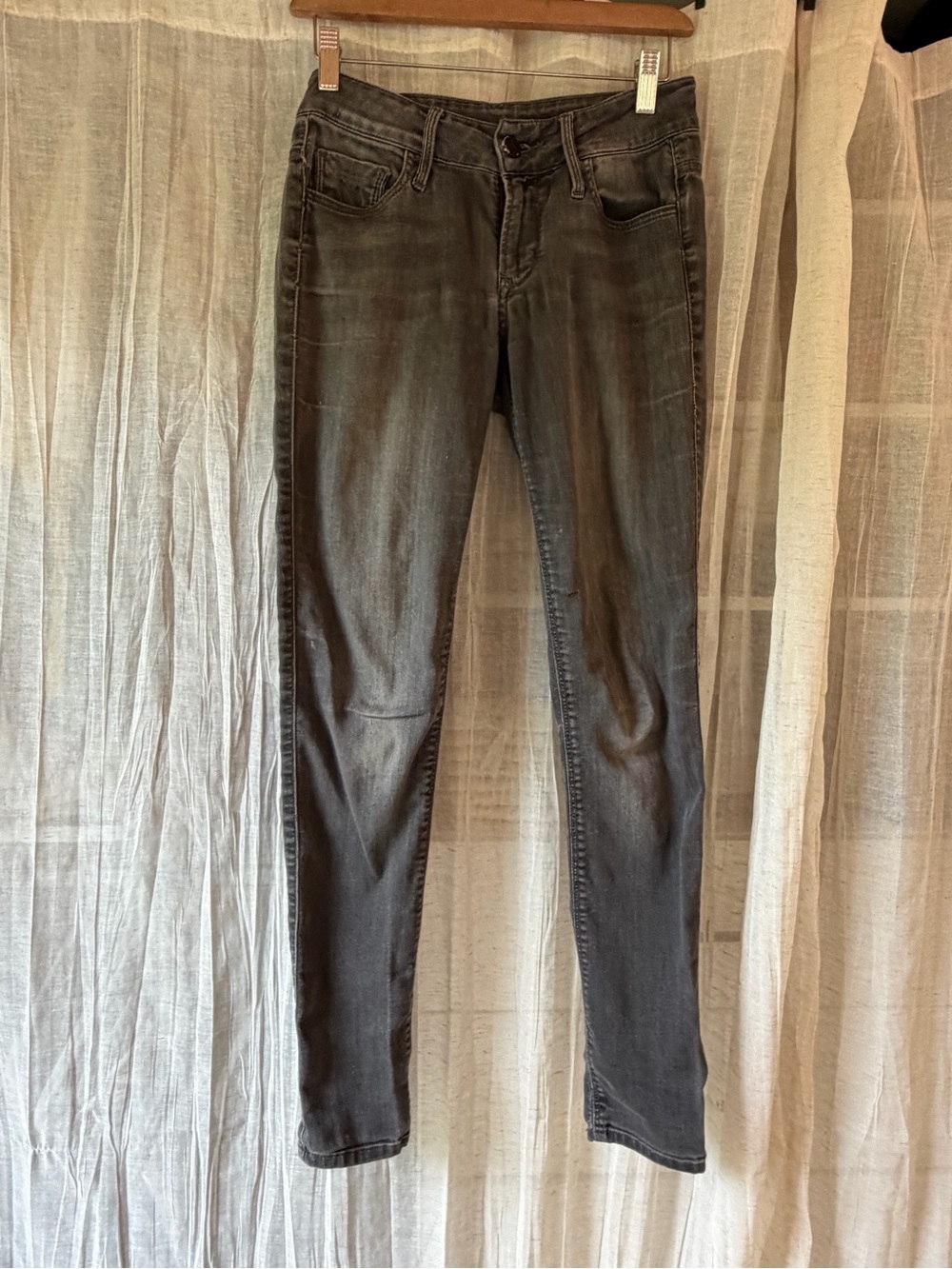 Black Orchid Charcoal Gray Skinny Jeans